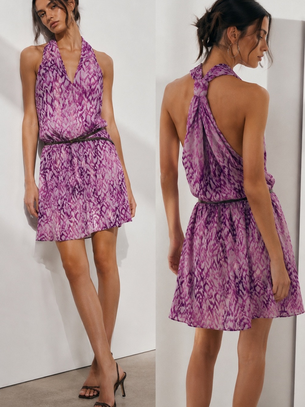 💜Calvin Klein Jeans NWT Halter Dress – Size L